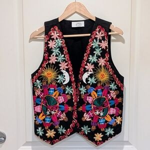 NWOT Beckwoman S Handmade Embroidered 100% Cotton Vest